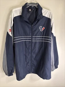 Reebok Houston Texans Windbreaker Men’s XXL Full Zip Jacket Lined NFL Sport - Picture 1 of 6