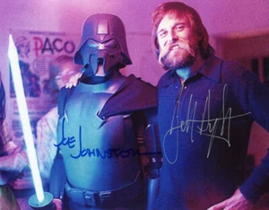 JOE JOHNSTON JOHN DYKSTRA DUAL SIGNED 8x10 PHOTO ILM STAR WARS RARE BECKETT BAS - Picture 1 of 2