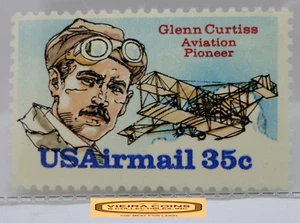 USA Airmail Glenn Curtiss Aviation Pioneer 35 Cents Stamp - #S41415NQ - Picture 1 of 2