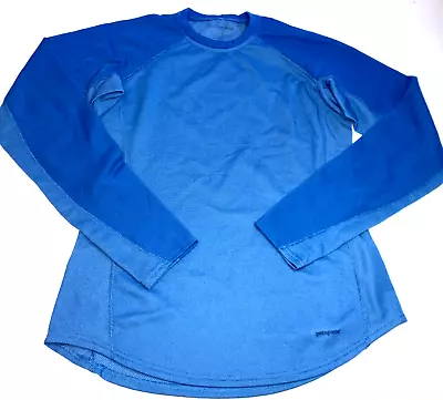 Camisa Pullover Capilene Capa Base Patagonia Performance Azul Para Mujer Talla M Foto 1 de 4