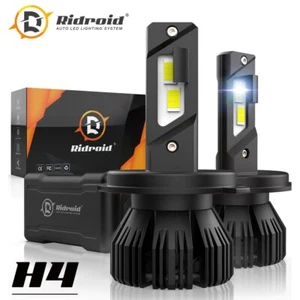 2x H4 9003 LED Headlight Bulbs Hi Low Beam Conversion Kit 6000K White Canbus - Picture 1 of 12