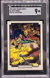 ๐ฅ๐ฅ 1989 Comic Images Marvel Best of John Byrne Wild Things #21 SGC 9 ๐ฅ๐ฅ - Foto 1 di 2