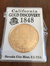 CALIFORNIA GOLD RUSH 1848 BRONZE 1 oz. SEALED COMMEMORATIVE COIN MINT NEVADA #C4