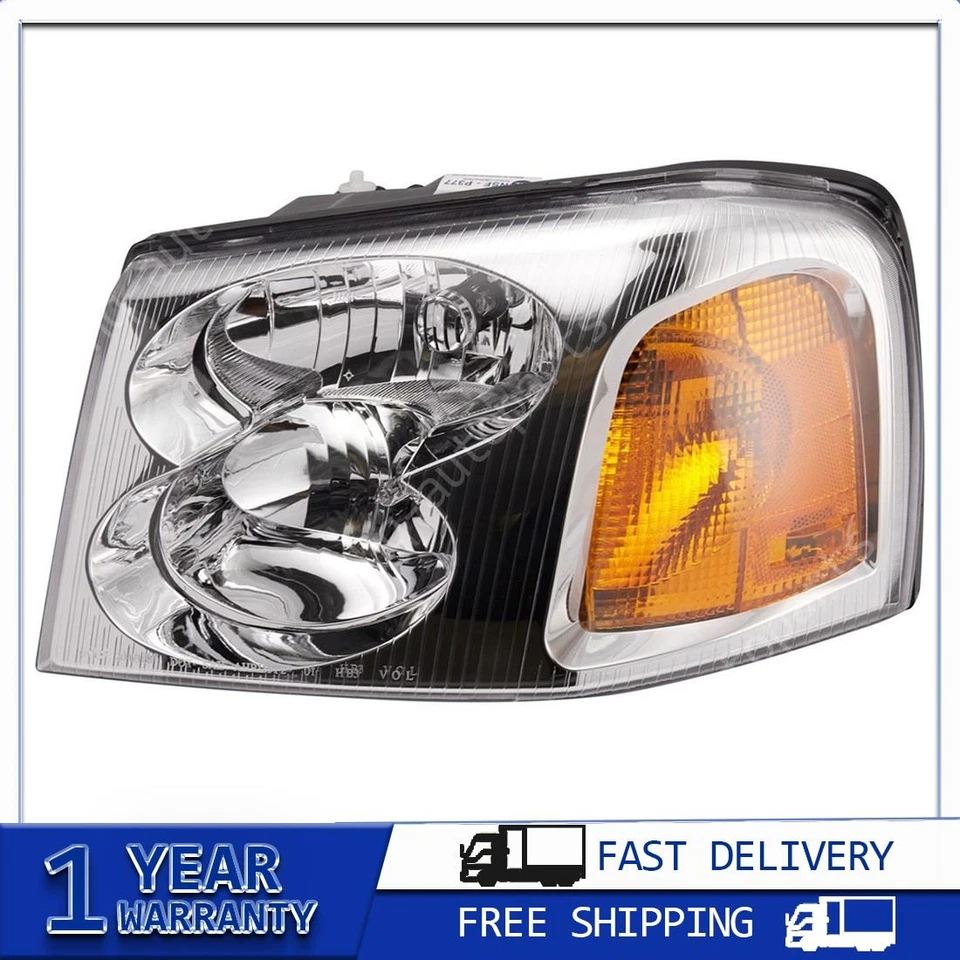 Conjunto de faróis para GMC Envoy XL 2006 2005 2004 2003 2002 - Imagem 1 de 4