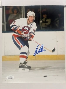 JSA Denis Potvin Signed 8x10 Action Color Photo HOF New York Islanders - Picture 1 of 3