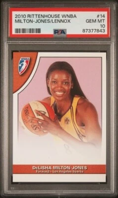 2010 Rittenhouse WNBA Delisha Milton/Betty Lennox PSA 10 Los Angeles Sparks - Image 1 of 2