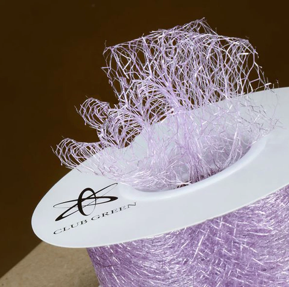 LILAC PURPLE SPIDER WEB NET RIBBON 35mm x 20M wedding party venue decoration - Image 1 of 1