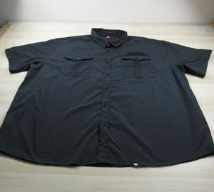 Ecko Shirt Men 6XL 6XB Black Button Up Cotton Poly Unltd Unlimited 72 Casual - Picture 1 of 13
