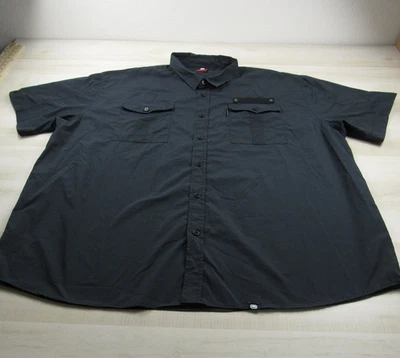 Ecko Shirt Men 6XL 6XB Black Button Up Cotton Poly Unltd Unlimited 72 Casual - Image 1 of 4
