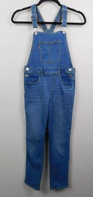 Mono Levis Niñas Talla 12 Azul Denim Babero Jóvenes Niños Una Pieza Pierna Ajustada Foto 1 de 4