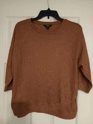 *Simply Vera* Top para mujer, talla Xs, color bronce, mangas 3/4, ajuste relajado Foto 1 de 4