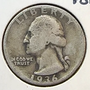 1936-P Doubled Die Obverse FS-011 Washington Quarter Nice Original Good CHRC - Picture 1 of 2