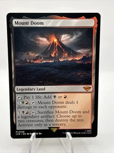 MTG Mount Doom the Lord of the Rings: Tales of Middle-Earth #258 (Mythical Rare) - Picture 1 of 2