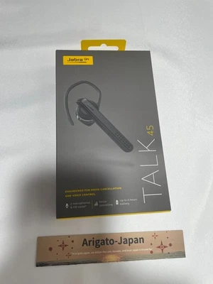 NEW Jabra Talk 45 Bluetooth Headset Noise-Cancelling Wireless Mono Earbud Black - Image 1 of 4