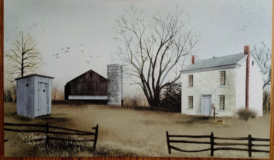 No Plumbing on Canvas by Billie Jacobs 6x10 - Image 1 of 1