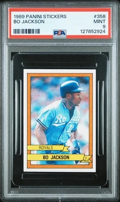 127852924 Pegatinas Panini Bo Jackson 1989 #358 PSA 9 Foto 1 de 3