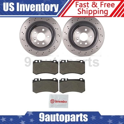 Kit freno trasero Brembo rotores pastillas cerámicas para Mercedes-Benz CL55 AMG 2003-2006 Foto 1 de 4