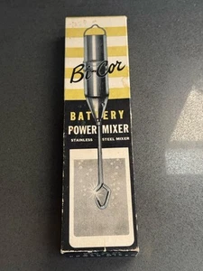 Vintage Bi-Cor Power Mixer Stainless Steel Breater ~ Battery Operated ~ MCM - Picture 1 of 2