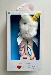 MAGNETIC ME Lovey Rainbow TAFFY UNICORN Plush Modal Fabric Security Blanket - Picture 1 of 5