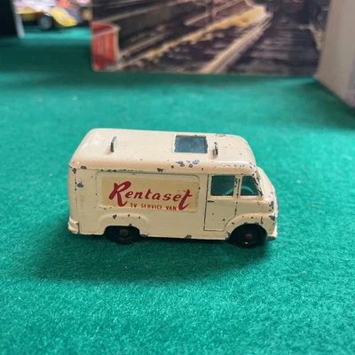 Vintage Matchbox 1-75 Lesney England #62 “Rentaset” TV Service Van Diecast  - Image 1 of 4