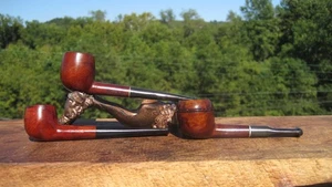 3 mini Pipes Imported Briar Spain ( 1 Tom Thomb) Estate Pipes 4.1/4" & 3.5" L - Picture 1 of 19