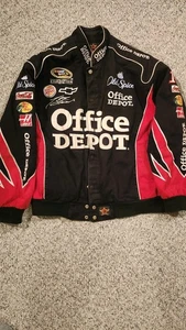 Vintage Tony Stewart #14 Office Depot NASCAR Racing Jacket Mens XL JH Design - Picture 1 of 7