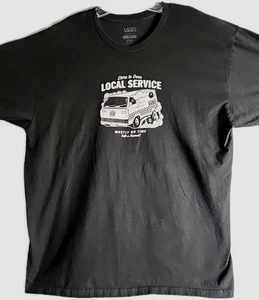 Camiseta Vans Hi Road RV Talla Grande SERVICIO LOCAL TIENDA A PUERTA Negra Calce Clásico - Imagen 1 de 7