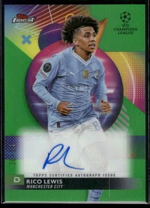 2023-24 Mejor UEFA #A-RC Rico Lewis Auto Neón Verde Refractor - Imagen 1 de 2