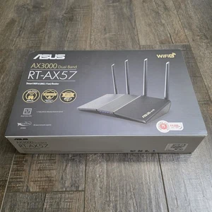 ASUS RT-AX57 AX3000 Dual Band 4g/5g Smart Router WiFi6 - Picture 1 of 9