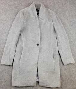 Club Monaco Coat Womens XS Gray Italian Wool Alpaca Blend Single Button - Picture 1 of 9