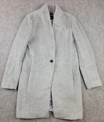 Club Monaco Coat Womens XS Gray Italian Wool Alpaca Blend Single Button - Image 1 of 4
