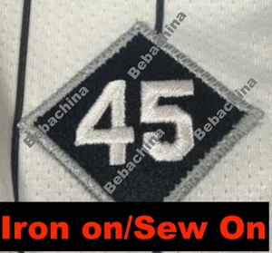 Bobby Jenks #45 Memorial Patch White Sox 45 Memorial Baseball Jersey Patch - Foto 1 di 2