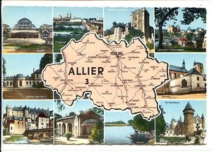 CP 03 ALLIER - Multivues colorisées avec carte - Picture 1 of 1