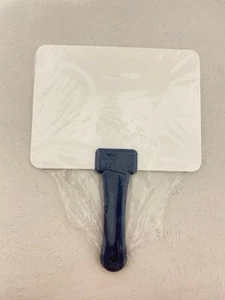 New White Plastic Double Sided Write on Wipe Off Board Paddle - Picture 1 of 3