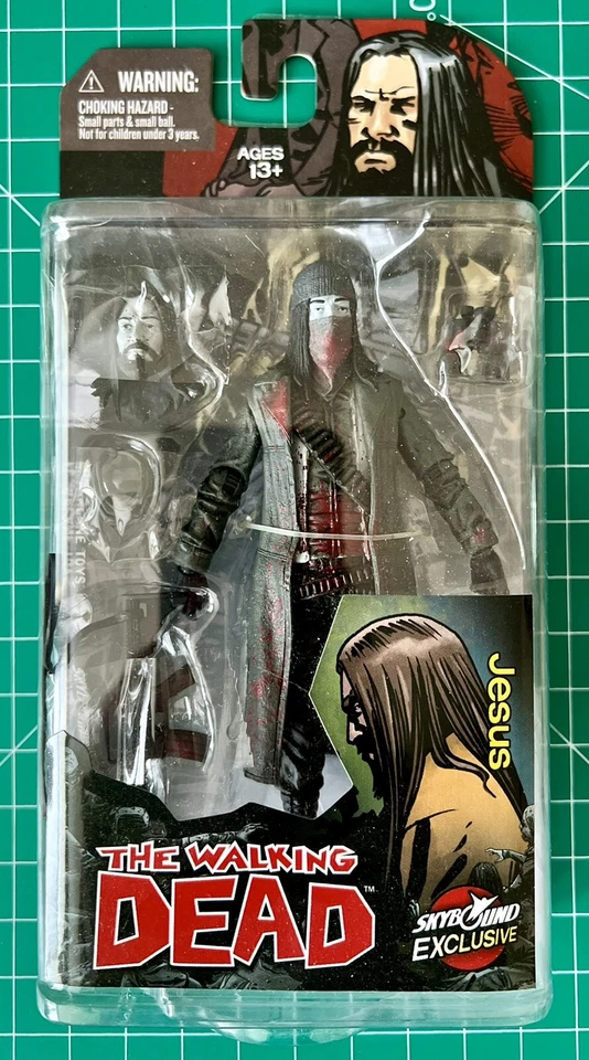 Figura (sangrienta) de The Walking Dead Jesus Skybound exclusiva McFarlane Toys Foto 1 de 2