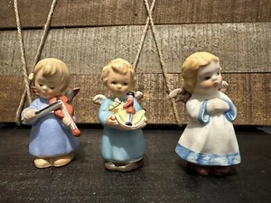 3-MJ Hummel Angels with Rocking Horse, Violin Hands Folded READ DESCRIPTION - Picture 1 of 21