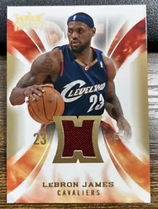 LeBron James 2008-09 Fleer Hot Prospects Hot Materials Trikots #HM-LJ Spiel gebraucht - Bild 1 von 2
