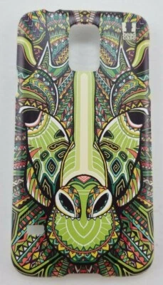 Head Case Designs Giraffe Aztec Hard Back Case For Samsung Galaxy S5, Green, New - Image 1 of 4