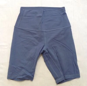 Lululemon Align HR High Rise biker bike short shorts 8" inseam dusty blue 4 - Picture 1 of 4