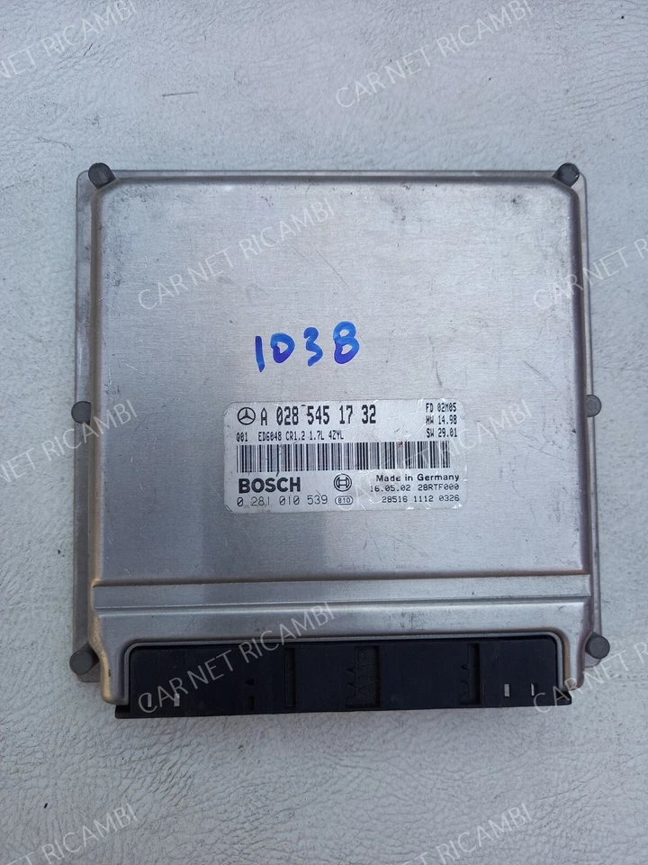 A0285451732 CENTRALINA MOTORE MERCEDES-BENZ VANEO 414 1.7 CDI BOSCH 0281010539 - Immagine 1 di 4