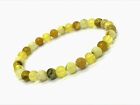 AMBER Round Beads Bracelet Natural Baltic Stone Untreated Woman Gift 4g 9629