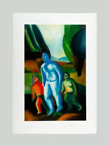 Sandro CHIA - "Padre e figli", 2009 - Acquaforte e acquatinta, 100 x 70 cm - Foto 1 di 5