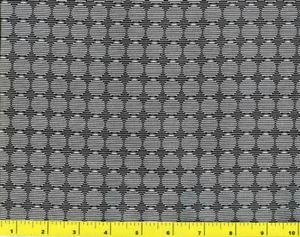 Hell schwarz gefütterte Kreise auf schwarzem halben Yard CPABLA06360 - Bild 1 von 1