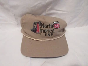 Phillips 66 North America E&P Embroidered Logo - Leather Strapback - Rope Bill - Picture 1 of 4