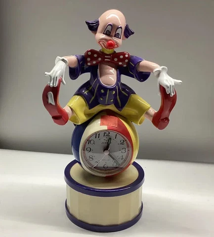 Jinmei Circus Clown Talking Alarm Clock Vintage Cover