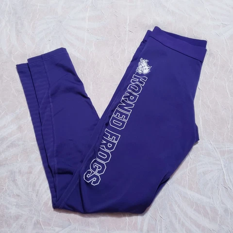 Nike Texas Christian University Horned Frogs Purple Running Leggings Cover