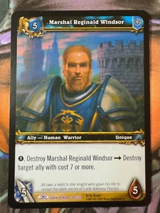 Juego de cartas coleccionables World of Warcraft Dark Portal 180/319 Marshal Reginald Windsor - Imagen 1 de 2