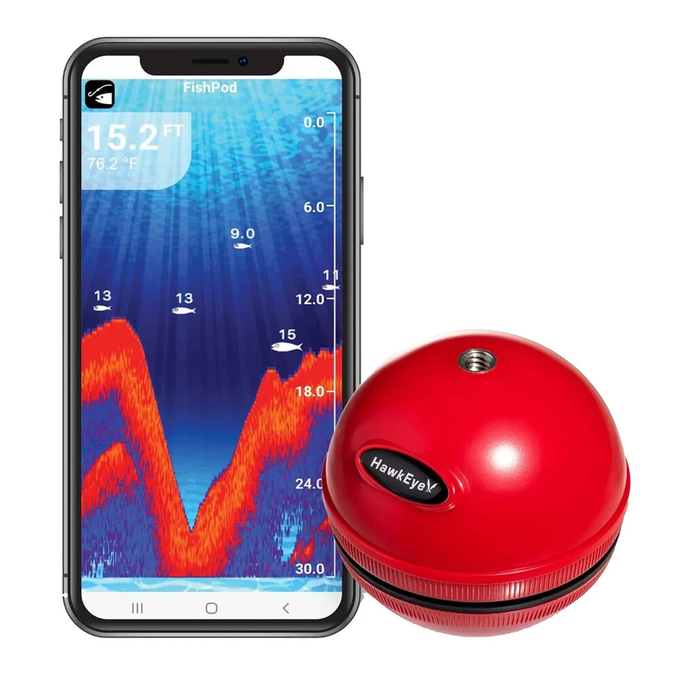 HAWKEYE FISHPOD 5X BLUETOOTH FISH FINDER - Image 1 of 1