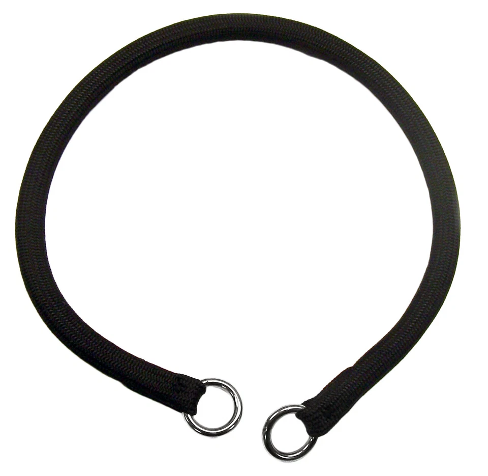 Collar de entrenamiento de nailon redondo Coastal para perro - negro* Foto 1 de 4