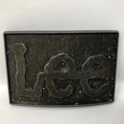 VTG Lee Brand Jeans Belt Buckle Work Wear Kontoor Blue Denim Casual Wear Cowboy - image 1 of 4